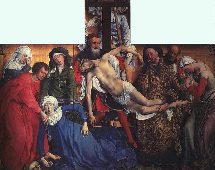 WEYDEN, Rogier van der The Descent from the Cross Germany oil painting art